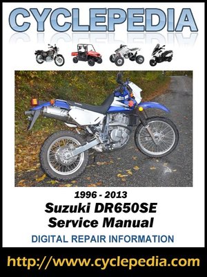 cover image of Suzuki DR650SE 1996-2013 Service Manual